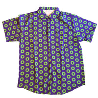 Button-Down Green/Purple Donuts